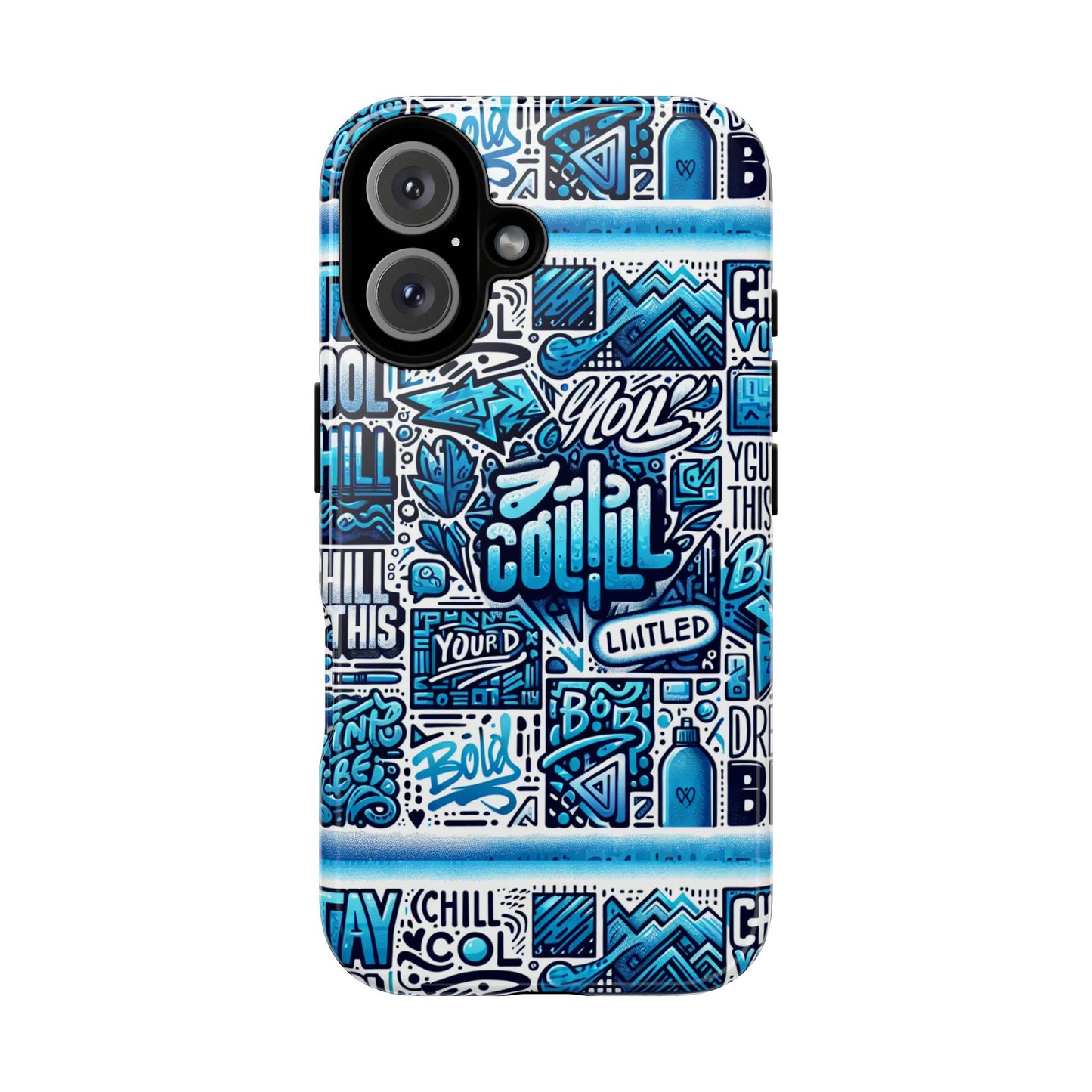 blue pattern image 23 phone case for mobile phones shockproof tpu cover with vivid 3d wrap design and retro anime comic style