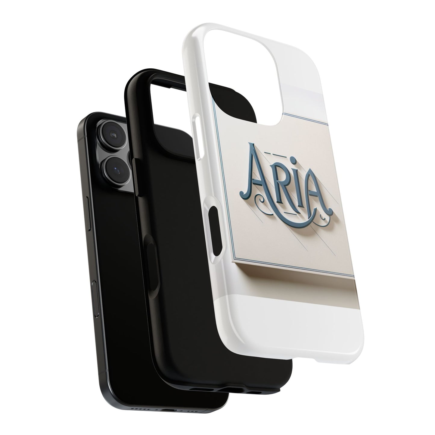 3d textured phone case in elegant blue and white design for stylish protection compatible with iphone 13, 14, 15 & 16 – all models including pro, pro max & plus