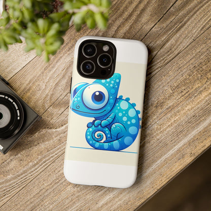 Vibrant 3D Cartoon Chameleon Phone Case for Adults and Teens Stylish Protection Compatible with iPhone 13, 14, 15 & 16 – All Models Including Pro, Pro Max & Plus