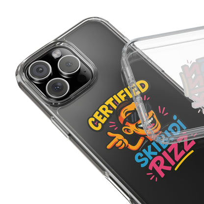 Certified Skibidi Rizz Clear Phone Case - Fun & Trendy Accessory for Gen Z Smartphones