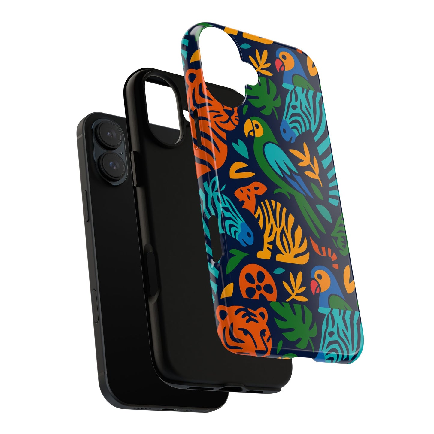 vibrant 3d animal print phone case for stylish protection – unique accessory for men and women compatible with iphone 13, 14, 15 & 16 – all models including pro, pro max & plus