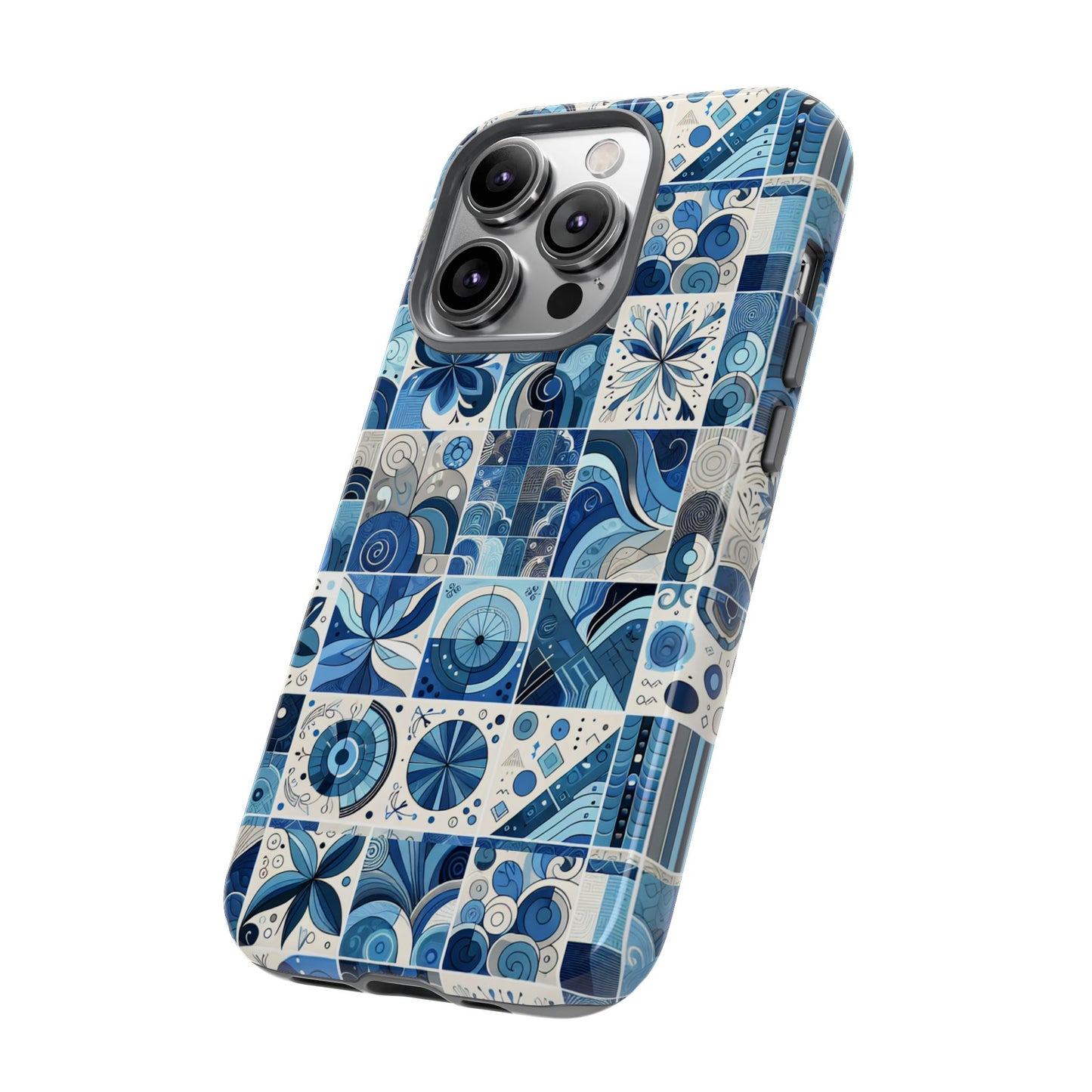 pattern image 9 vibrant 3d phone case for anime and comic fans - stylish shockproof cover with artistic mosaic design, compatible with iphone 13, 14, 15 & 16 – all models including pro, pro max & plus
