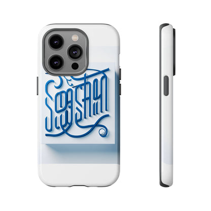 Vibrant Blue 3D Alphabet Phone Case for Stylish Protection and Unique Expression Compatible with iPhone 13, 14, 15 & 16 – all models including Pro, Pro Max & Plus