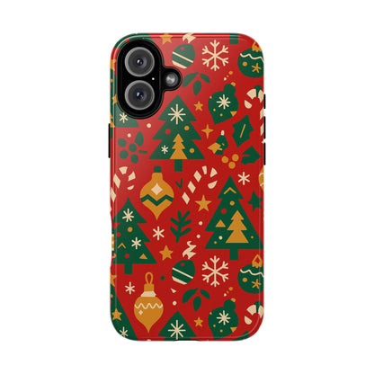 Multicolor 3D Wrap Protective Phone Case with Festive Holiday Design – Fun Retro Style for Smartphone Protection Compatible with iPhone 13, 14, 15 & 16 – all models including Pro, Pro Max & Plus