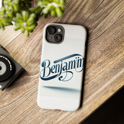 Vibrant 3D Typography Protective Phone Case in Blue – Stylish Protection for Smartphones Compatible with iPhone 13, 14, 15 & 16 – All Models Including Pro, Pro Max & Plus