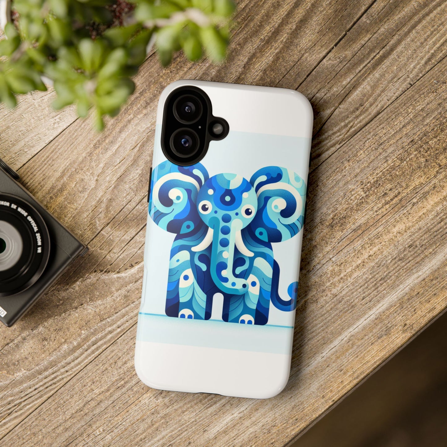 vibrant 3d protective phone case with artistic elephant design for unique expression compatible with iphone 13, 14, 15 & 16 – all models including pro, pro max & plus
