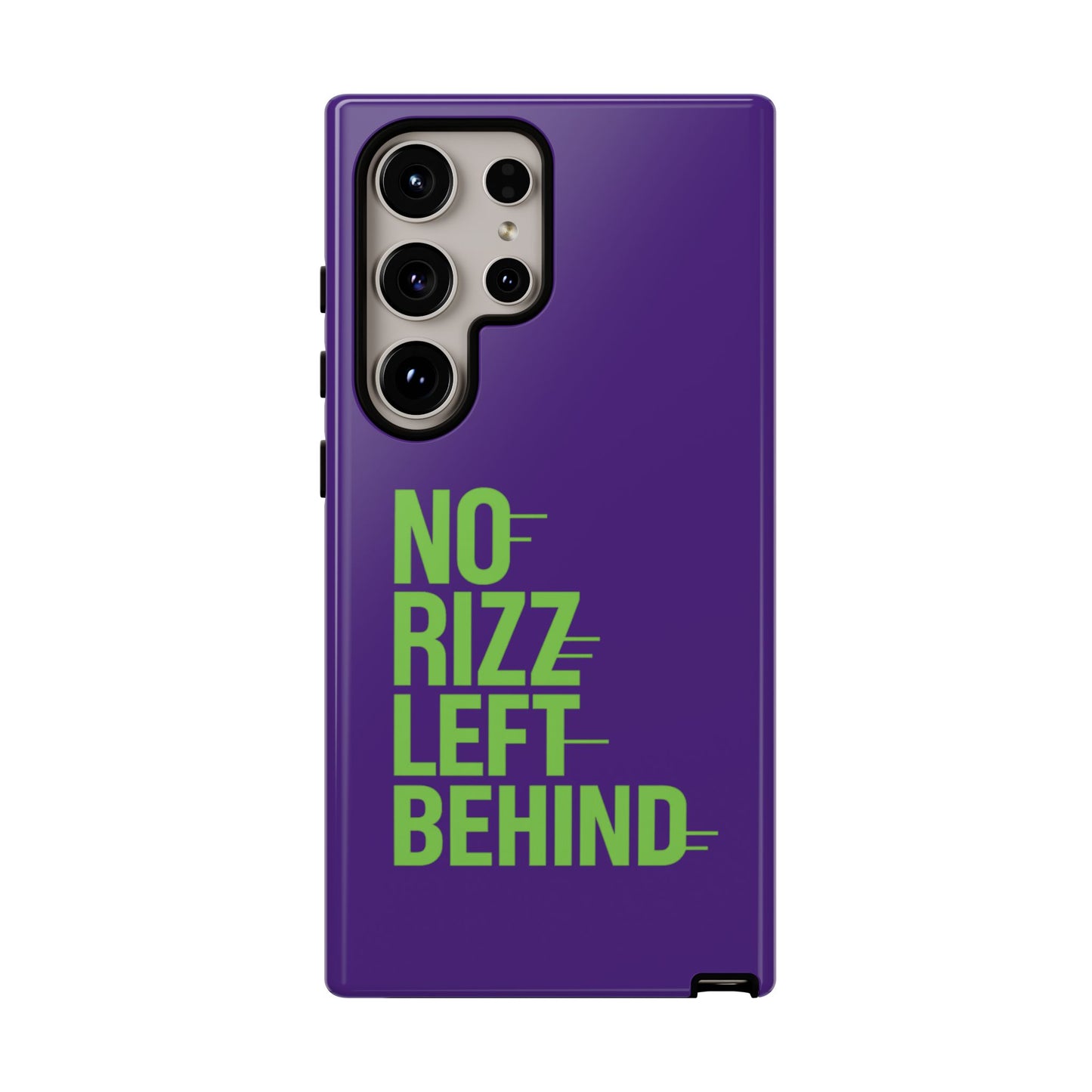 tough phone case - no rizz left behind - durable, stylish protection for active lifestyles - impact-resistant, dual layer, shock-absorbing tpu - perfect gift for tech lovers