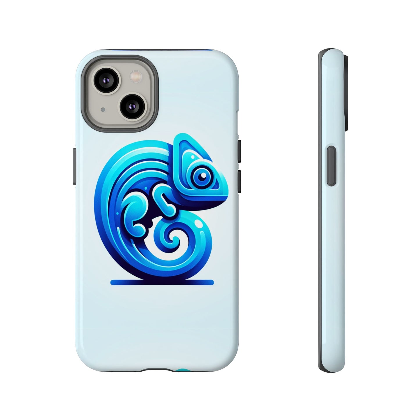 cool blue animal create 6 phone case with 3d wrap shockproof tpu cover for kids and teenagers, anime and comic inspired design