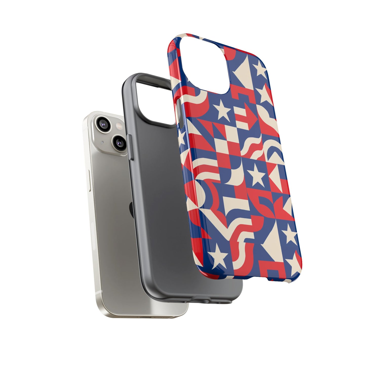 vibrant geometric 3d wrap protective phone case in multicolour design for stylish protection - ideal for men and women, compatible with iphone 13, 14, 15 & 16 – all models including pro, pro max & plus