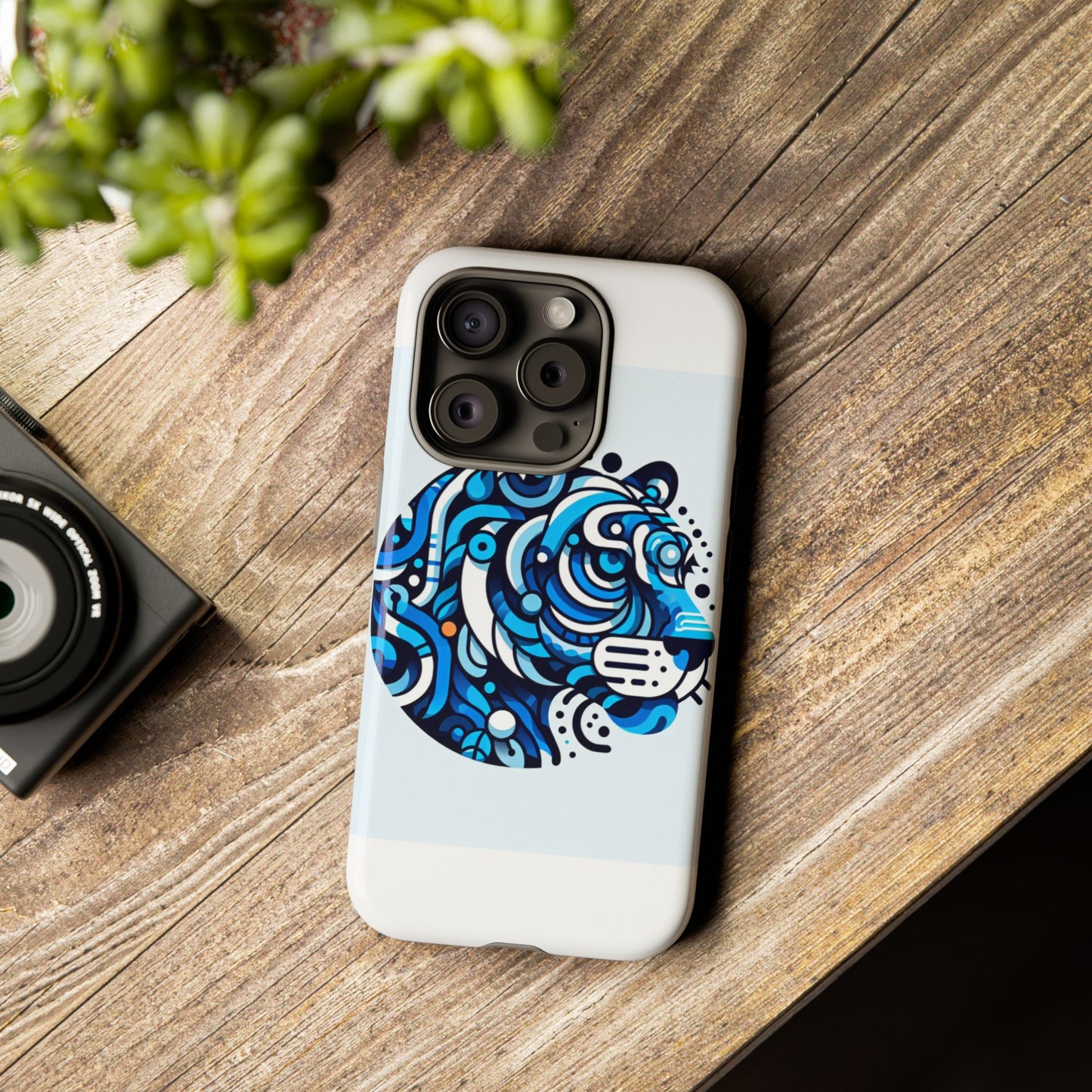 vibrant 3d wrap protective phone case with unique blue lion design for stylish expression and fun accessories compatible with iphone 13, 14, 15 & 16 – all models including pro, pro max & plus