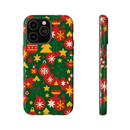 Vibrant Christmas Phone Case with Festive 3D Wrap Design – Colourful Holiday Protective Cover Compatible with iPhone 13, 14, 15 & 16 – All Models Including Pro, Pro Max & Plus