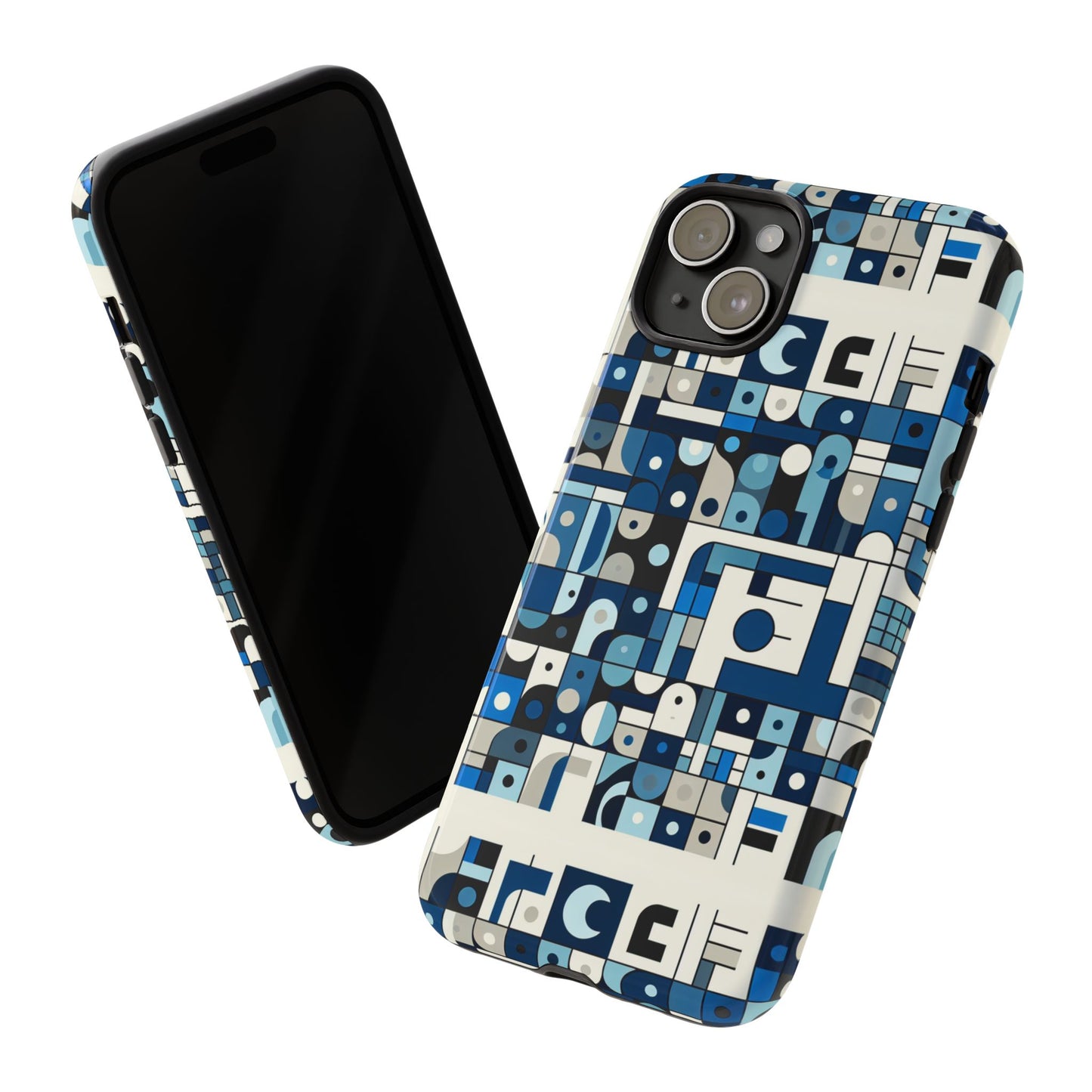 blue alphabet f letter phone case for smartphones, durable shockproof tpu cover with vivid 3d wrap design for tech enthusiasts and anime fans