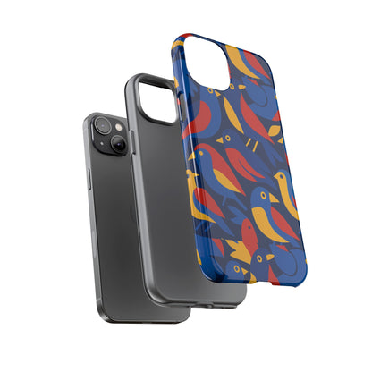 Vibrant 3D Wrap Protective Phone Case with Colourful Bird Design Stylish Accessory for Men and Women Compatible with iPhone 13, 14, 15 & 16 – all models including Pro, Pro Max & Plus