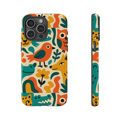 Vibrant Animal Print Protective Phone Case with 3D Wrap Design for Unique Style and Expression Compatible with iPhone 13, 14, 15 & 16 – all models including Pro, Pro Max & Plus