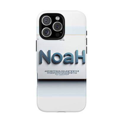 Stylish 3D Text Phone Case with Modern Design in Blue – Trendy Protection for Individuals – Compatible with iPhone 13, 14, 15 & 16 – All Models Including Pro, Pro Max & Plus
