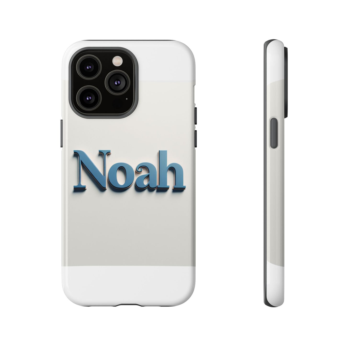 vibrant 3d name phone case in blue retro style – unique protection accessory for self-expression compatible with iphone 13, 14, 15 & 16 – all models including pro, pro max & plus