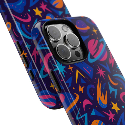 Multicolour 3D Wrap Protective Phone Case with Space Theme for Men and Women – Stylish Protection Accessory Compatible with iPhone 13, 14, 15 & 16 – All Models Including Pro, Pro Max & Plus