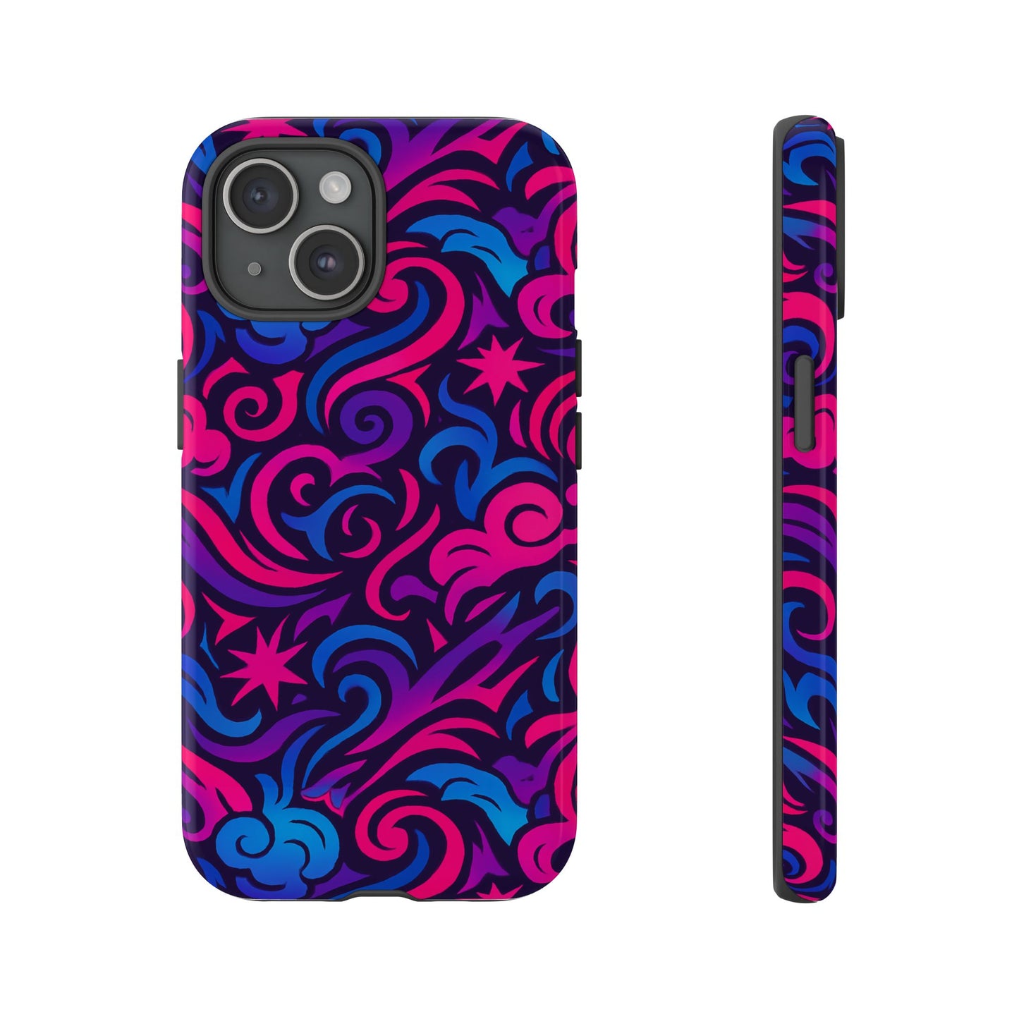 vibrant 3d abstract swirl phone case for creative individuals – stylish protection for smartphones compatible with iphone 13, 14, 15 & 16 – all models including pro, pro max & plus