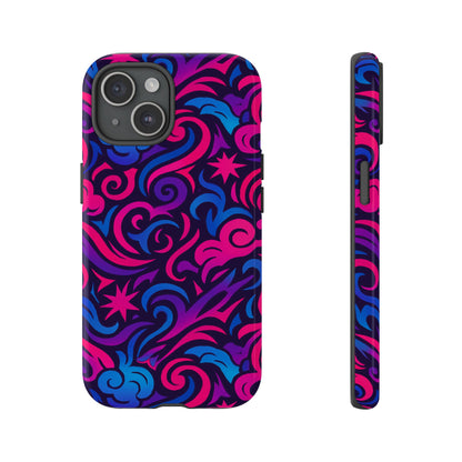 Vibrant 3D Abstract Swirl Phone Case for Creative Individuals – Stylish Protection for Smartphones Compatible with iPhone 13, 14, 15 & 16 – all models including Pro, Pro Max & Plus