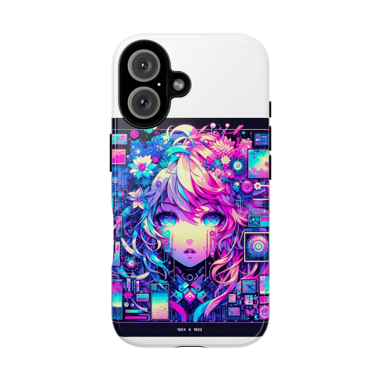 ai generated still slays protective phone case for anime lovers, vibrant 3d wrap design, durable shock absorption, uv protected, glossy or matte finish