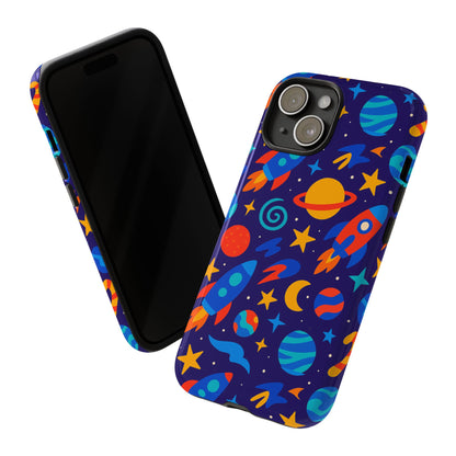 Vibrant Space Theme Protective Phone Case with 3D Wrap Design for Unique Expression Compatible with iPhone 13, 14, 15 & 16 – all models including Pro, Pro Max & Plus
