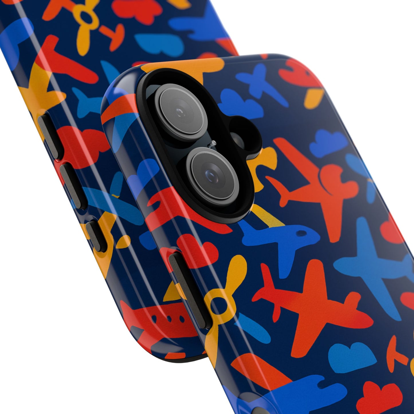 vibrant 3d wrap protective phone case with colourful aviation design for stylish protection compatible with iphone 13, 14, 15 & 16 – all models including pro, pro max & plus
