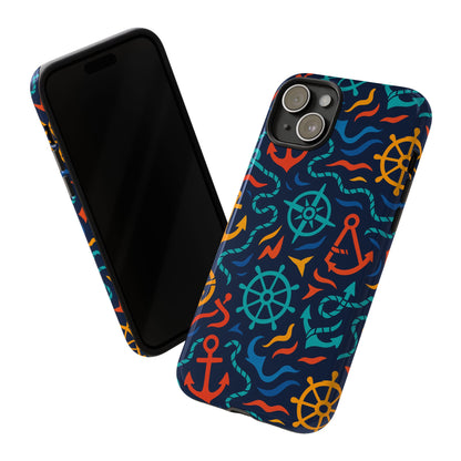 Nautical Multicolor Protective Phone Case with 3D Wrap Design for Unique Style and Self-Expression Compatible with iPhone 13, 14, 15 & 16 – all models including Pro, Pro Max & Plus