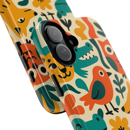 Vibrant Animal Print Protective Phone Case with 3D Wrap Design for Unique Style and Expression Compatible with iPhone 13, 14, 15 & 16 – all models including Pro, Pro Max & Plus