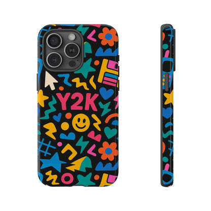 Vibrant Y2K Design 3D Wrap Protective Phone Case for Unique Style and Fashion Accessory Compatible with iPhone 13, 14, 15 & 16 – all models including Pro, Pro Max & Plus