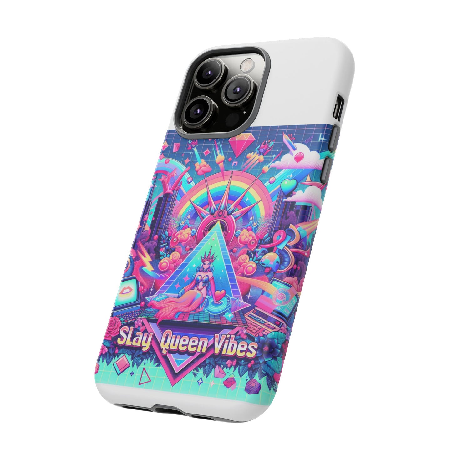 slay queen vibes 3d wrap protective phone case for women