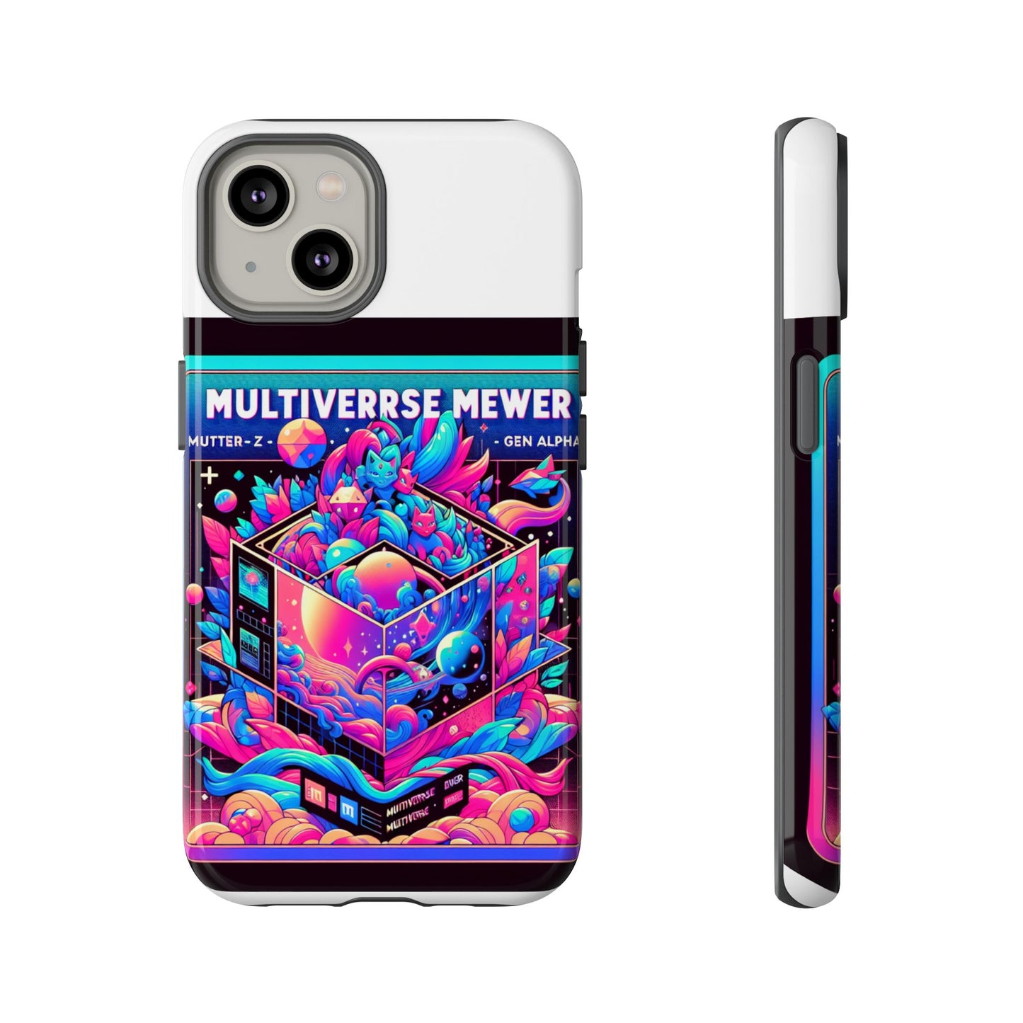 multiverse mewer 3d wrap protective phone case for anime and comic lovers