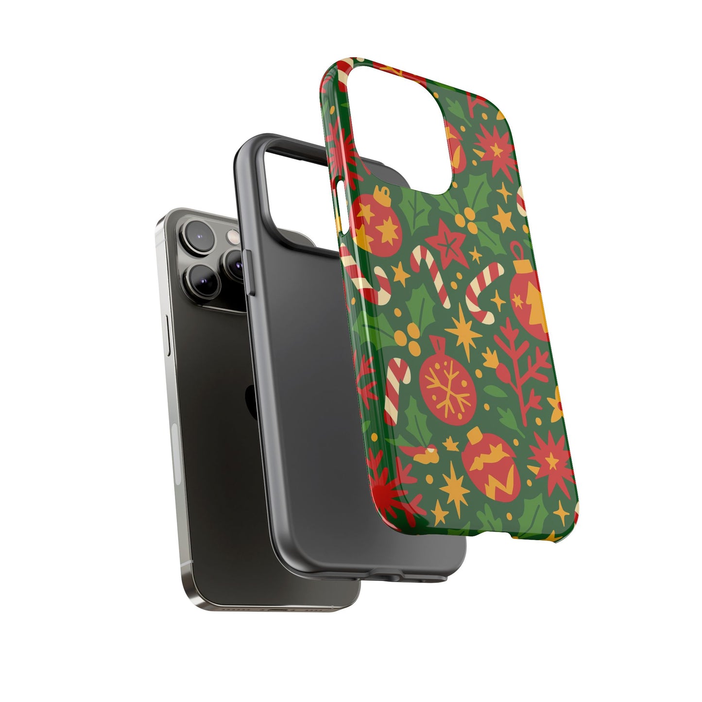 vibrant christmas themed 3d wrap phone case for smartphones - fun holiday accessory for self-expression compatible with iphone 13, 14, 15 & 16 – all models including pro, pro max & plus