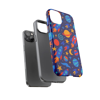 Vibrant Space Theme Protective Phone Case with 3D Wrap Design for Unique Expression Compatible with iPhone 13, 14, 15 & 16 – all models including Pro, Pro Max & Plus