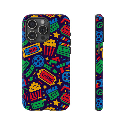 Vibrant Multicolour Cinema-Themed 3D Wrap Protective Phone Case for Self-Expression Stylish Protection Compatible with iPhone 13, 14, 15 & 16 – all models including Pro, Pro Max & Plus