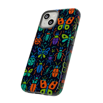 Vibrant 3D Insect Phone Case Colourful Stylish Protective Cover Unique Design for Men and Women Compatible with iPhone 13, 14, 15 & 16 – all models including Pro, Pro Max & Plus