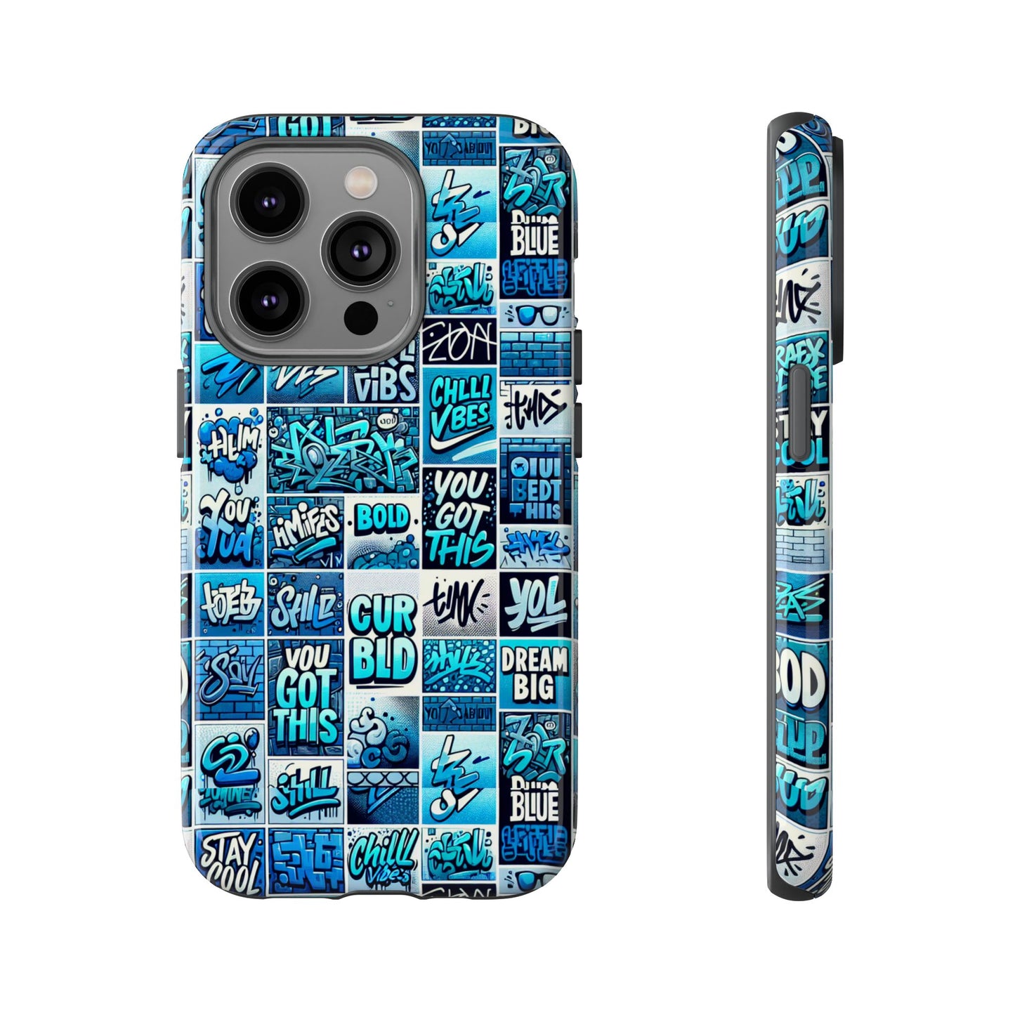 vibrant blue 3d wrap protective phone case featuring retro alphabet design for stylish smartphone protection compatible with iphone 13, 14, 15 & 16 – all models including pro, pro max & plus