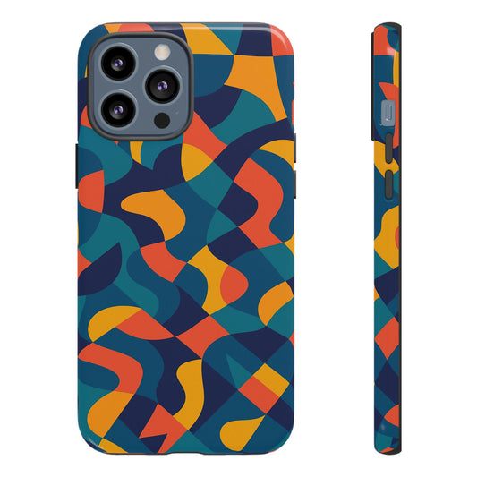 Vibrant Multicolour Abstract Phone Case for Stylish Protection Compatible with iPhone 13, 14, 15 & 16 – All Models Including Pro, Pro Max & Plus