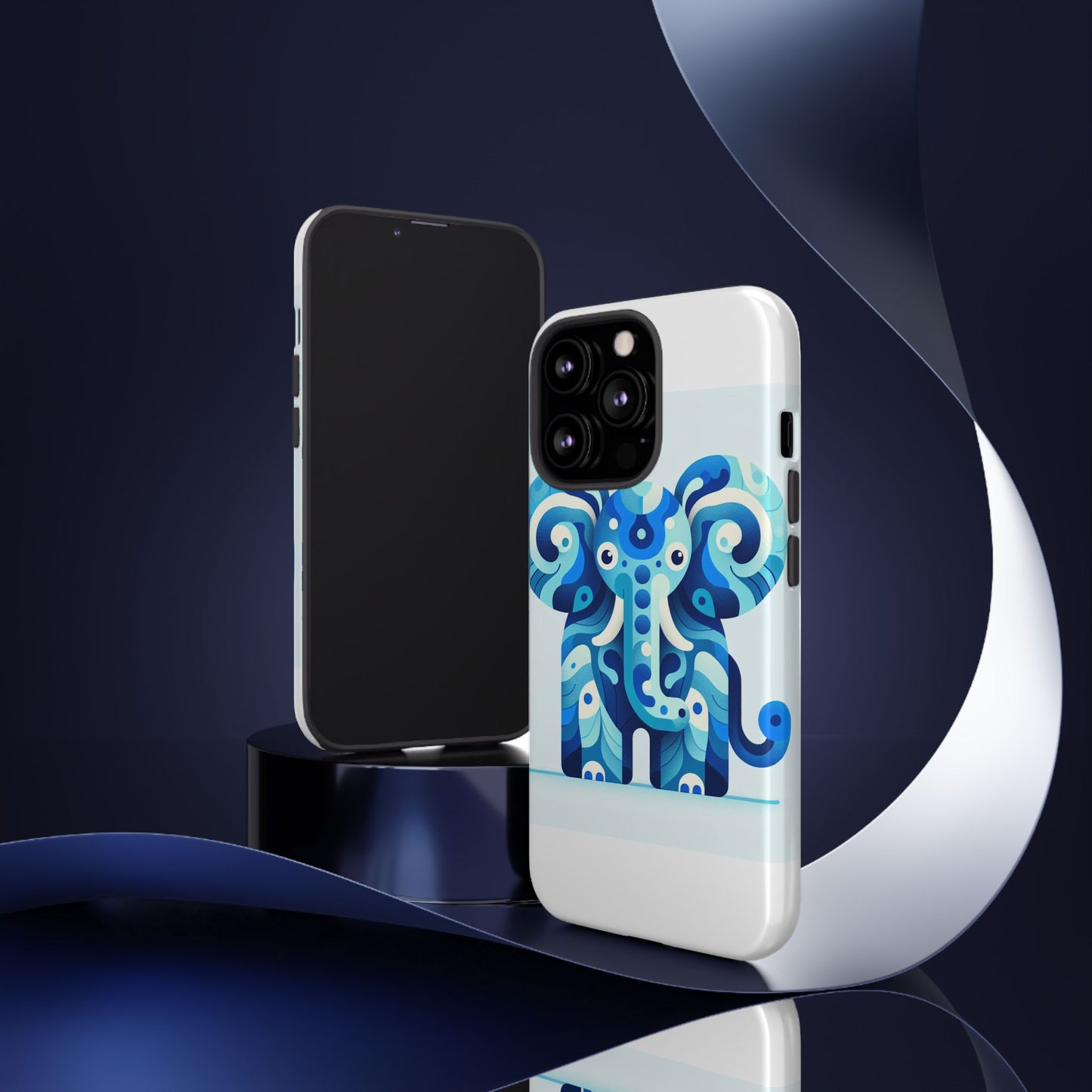 vibrant 3d protective phone case with artistic elephant design for unique expression compatible with iphone 13, 14, 15 & 16 – all models including pro, pro max & plus