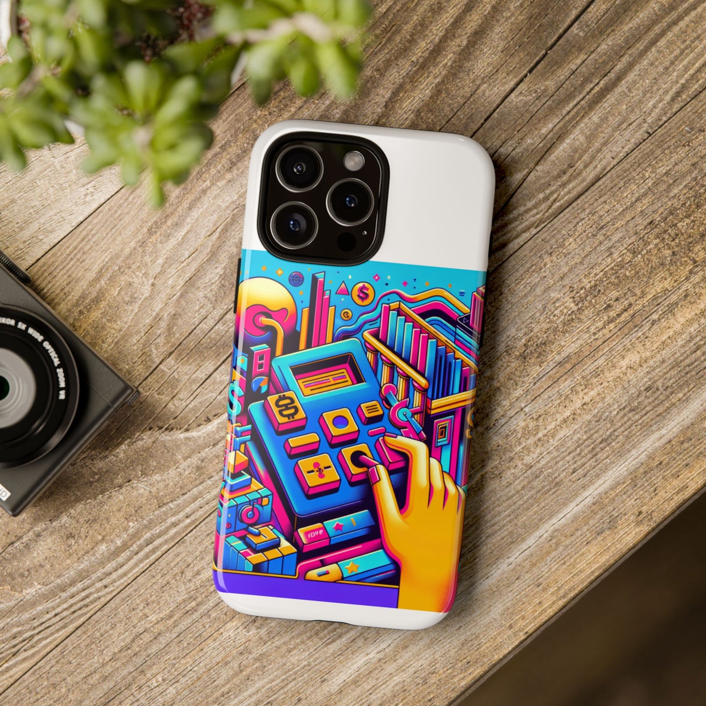 fantum finance dept protective phone case, 3d wrap design, durable silicone liner, uv protected, ideal gift for tech enthusiasts and anime lovers