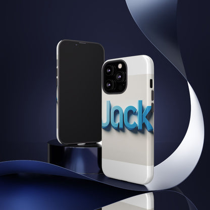 Vibrant Blue 3D Text Phone Case for Stylish Protection, Unique Retro Design for Men and Women, Compatible with iPhone 13, 14, 15 & 16 – all models including Pro, Pro Max & Plus