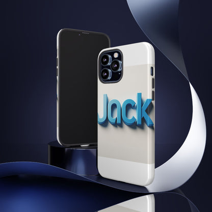 Vibrant Blue 3D Text Phone Case for Stylish Protection, Unique Retro Design for Men and Women, Compatible with iPhone 13, 14, 15 & 16 – all models including Pro, Pro Max & Plus