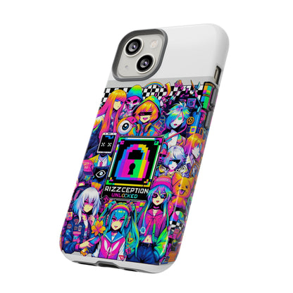 Rizzception Unlocked 3D Wrap Protective Phone Case for Anime Lovers, Durable Silicone Liner, UV Protected, Stylish Accessories for Smartphones