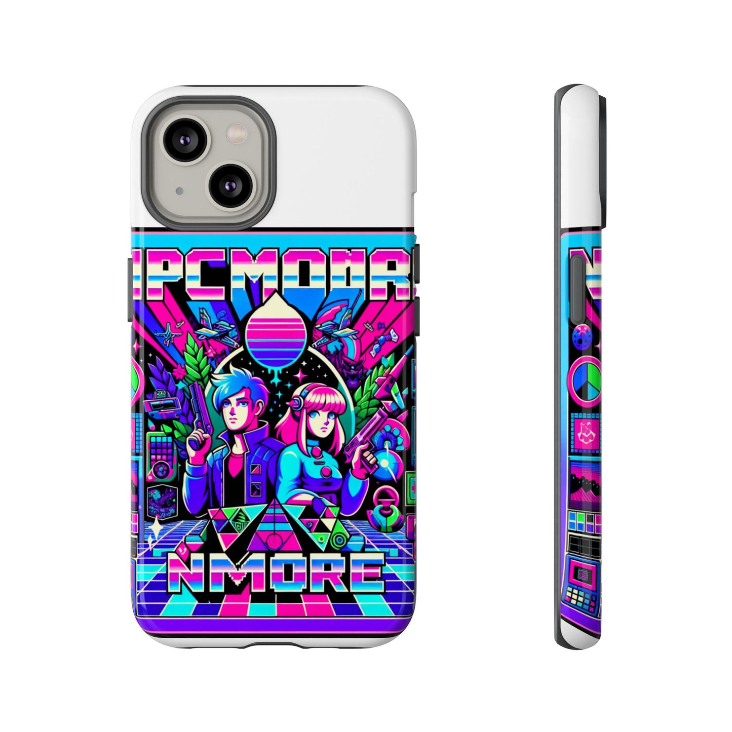 npc no more 3d wrap protective phone case for anime lovers