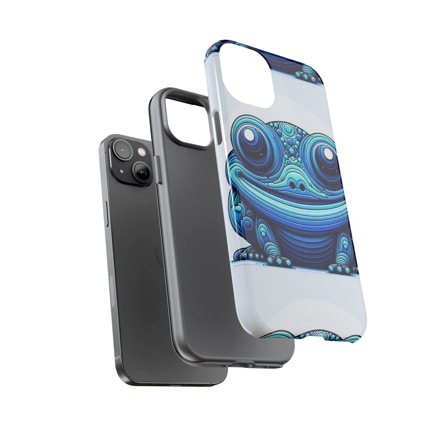 cool blue animal create 4 3d wrap protective phone case for smartphones with vibrant animal design and shock absorption