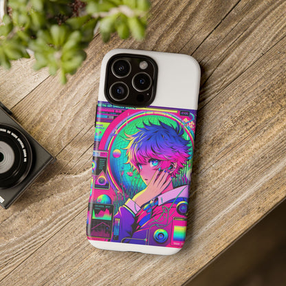 Touching Grass Weekly Vibrant Protective Phone Case for Smartphones, Retro Anime Design, Shock Absorbent TPU, UV Protected, Unique Gift for Tech Enthusiasts
