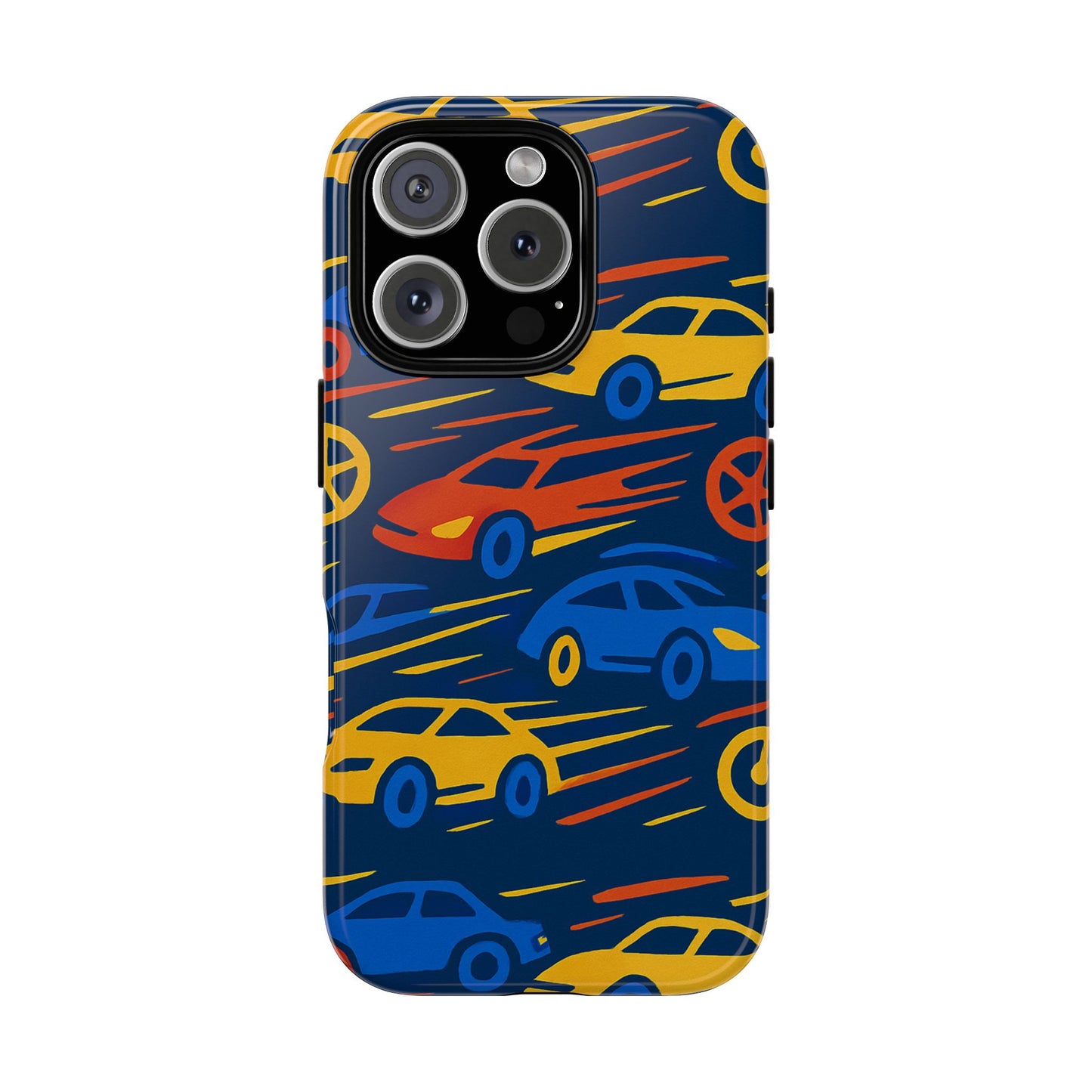 vibrant 3d car design protective phone case for smartphones stylish accessory for expressive individuals compatible with iphone 13, 14, 15 & 16 – all models including pro, pro max & plus