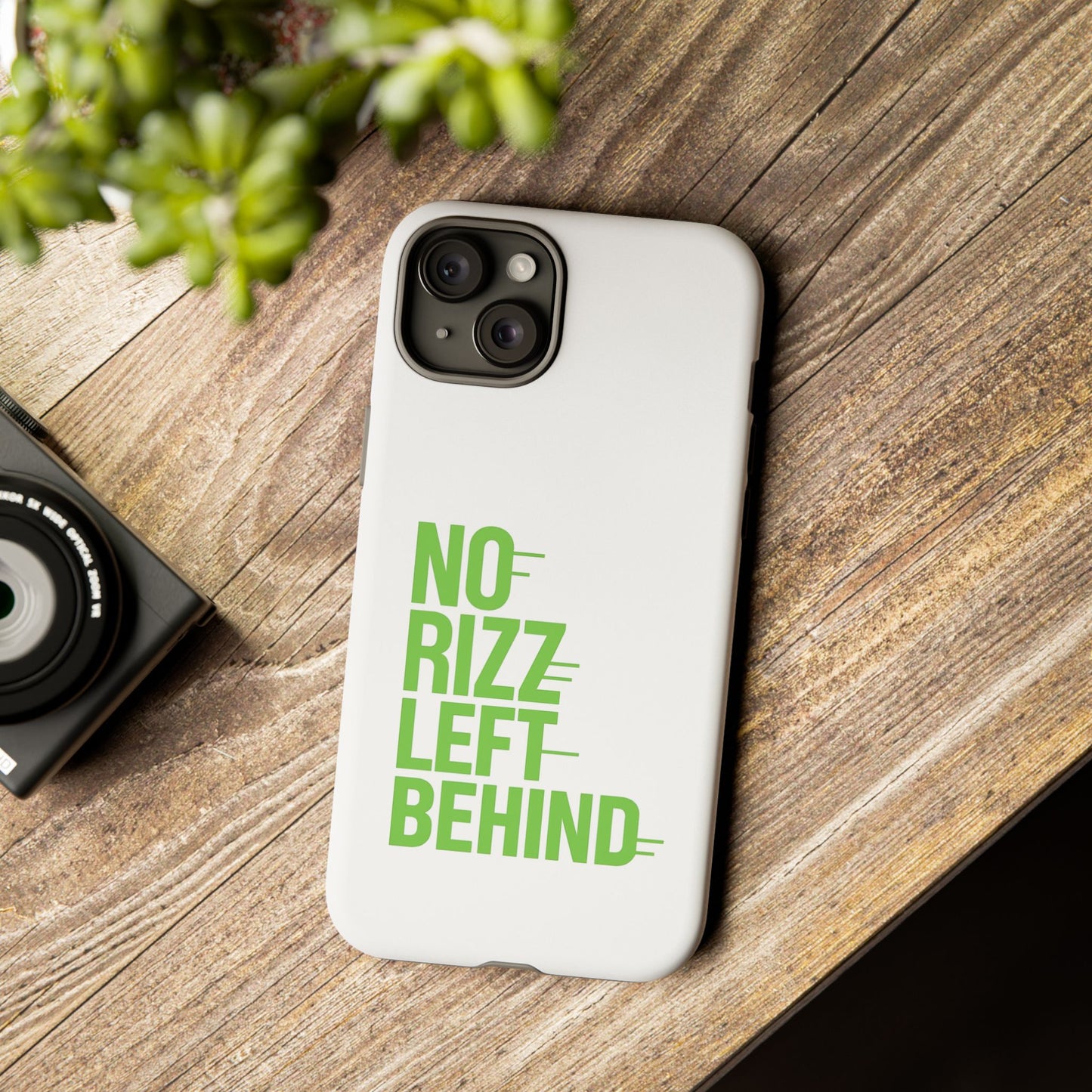 copy of tough cases - no rizz left behind phone case for ultimate protection and style, impact-resistant, dual layer, vibrant design, perfect gift for adults