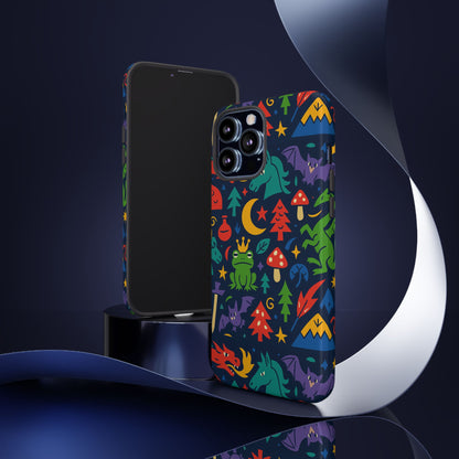 Vibrant 3D Wrap Protective Phone Case with Playful Fantasy Design for Unique Smartphone Accessories Compatible with iPhone 13, 14, 15 & 16 – all models including Pro, Pro Max & Plus