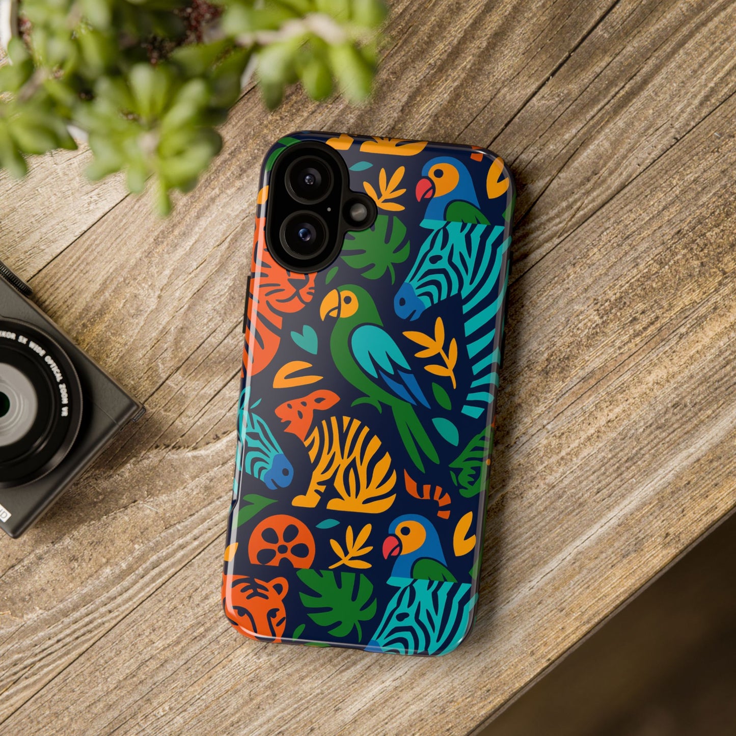 vibrant 3d animal print phone case for stylish protection – unique accessory for men and women compatible with iphone 13, 14, 15 & 16 – all models including pro, pro max & plus