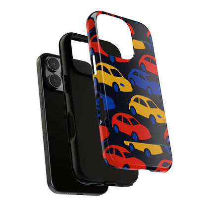 Multicolour 3D Car Design Protective Phone Case Stylish Accessory for Unique Expression Compatible with iPhone 13, 14, 15 & 16 – all models including Pro, Pro Max & Plus